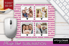 Heart Pattern Photo Mouse Pad PNG - Valentines Day Picture Product Image 1