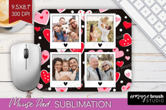 Heart Pattern Photo Mouse Pad PNG - Valentines Day Picture Product Image 1