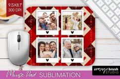 Heart Pattern Photo Mouse Pad PNG - Valentines Day Picture Product Image 1