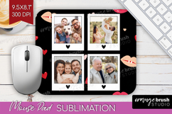 Heart Pattern Photo Mouse Pad PNG - Valentines Day Picture Product Image 1