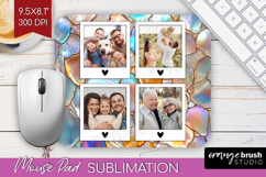 Pearl Photo Mouse Pad PNG - Pearl Texture Picture Frame Pad Product Image 1