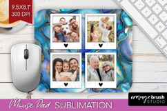 Pearl Photo Mouse Pad PNG - Pearl Texture Picture Frame Pad Product Image 1