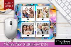 Pearl Photo Mouse Pad PNG - Pearl Texture Picture Frame Pad Product Image 1
