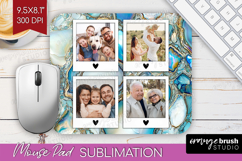 Pearl Photo Mouse Pad PNG - Pearl Texture Picture Frame Pad Product Image 1