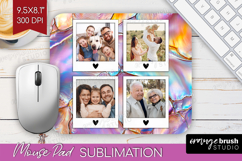 Pearl Photo Mouse Pad PNG - Pearl Texture Picture Frame Pad Product Image 1