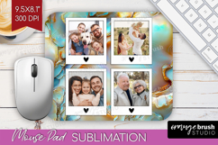 Pearl Photo Mouse Pad PNG - Pearl Texture Picture Frame Pad Product Image 1