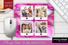 Pearl Photo Mouse Pad PNG - Pearl Texture Picture Frame Pad Product Image 1