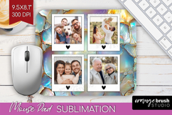 Pearl Photo Mouse Pad PNG - Pearl Texture Picture Frame Pad Product Image 1