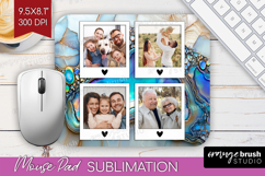 Pearl Photo Mouse Pad PNG - Pearl Texture Picture Frame Pad Product Image 1