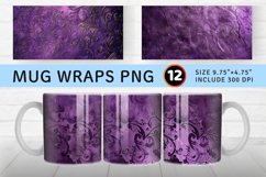 Luxury Purple Mug Wrap Sublimation Designs Product Image 1