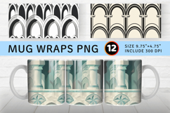 Archways Mug Wrap Sublimation Designs Product Image 1