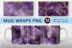 Luxury Amethyst Mug Wrap Sublimation Designs Product Image 1