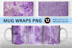 Luxury Lilac Mug Wrap Sublimation Designs Product Image 1