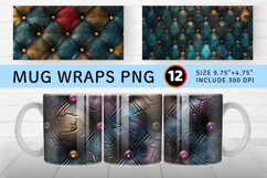 Jewel Tufted Mug Wrap Sublimation Designs Product Image 1