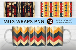 Knitted Sweater Mug Wrap Sublimation Designs Product Image 1