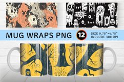 Impish ghouls Mug wrap Sublimation Designs Product Image 1