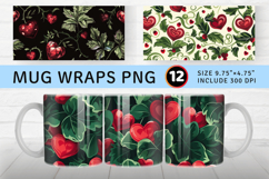 Hollys Hearts Mug Wrap Sublimation Designs Product Image 1