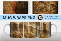Ancient Texture mug wrap sublimation Designs Product Image 1