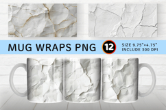 Luxury White Mug Wrap Sublimation Designs Product Image 1