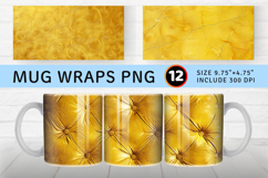 Luxury Yellow Mug Wrap Sublimation Designs Product Image 1