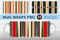 Heritage Stripes Mug Wrap Sublimation Designs Product Image 1