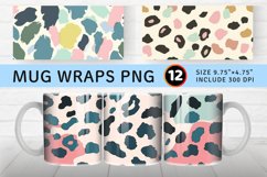 Pastel Leopard Print Mug wrap Sublimation Designs Product Image 1