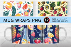 Summer Party Mug Wrap Sublimation Designs Product Image 1