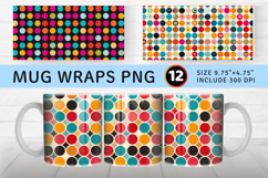 Colorful Pop It Mug Wrap Sublimation Designs Product Image 1