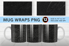 Black Denim Jeans Fabric Mug Wrap Sublimation Designs Product Image 1