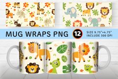 Cute Safari Baby Mug wrap Sublimation Designs Product Image 1