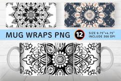 Airy Mandala Mug Wrap Sublimation Designs Product Image 1