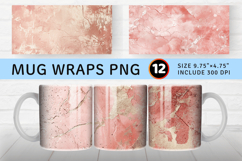 Luxury Blush Mug Wrap Sublimation Designs Product Image 1