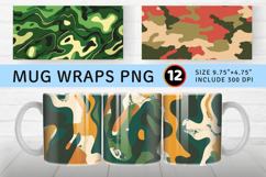 Decorative Camo Mug Wrap Sublimation Designs Product Image 1