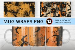 Grungy Halloween Mug wrap Sublimation Designs Product Image 1