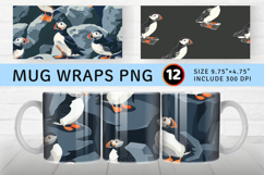 Puffin Rocks Mug Wrap Sublimation Designs Product Image 1