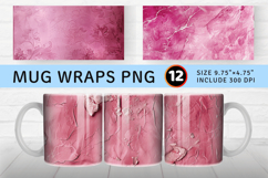 Luxury Pink Mug Wrap Sublimation Designs Product Image 1