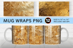 Luxury Gold Mug Wrap Sublimation Designs Product Image 1