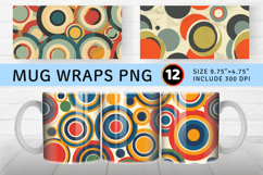 Cams Circles Mug Wrap Sublimation Designs Product Image 1