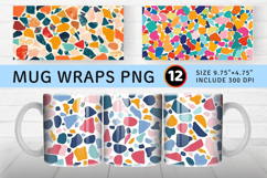 Colorful Terrazzo Mug Wrap Sublimation Designs Product Image 1
