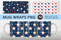 4th of July Mug Wrap Sublimation Designs Product Image 1