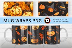 Happy Hallothanksmas Mug wrap Sublimation Designs Product Image 1