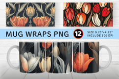 Avas Deco Tulip Mug Wrap Sublimation Designs Product Image 1
