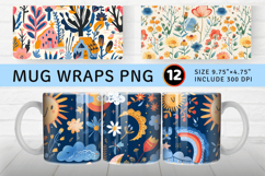Summer Wonderland mug wrap sublimation Designs Product Image 1