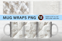 Luxury White Mug Wrap Sublimation Designs Product Image 1
