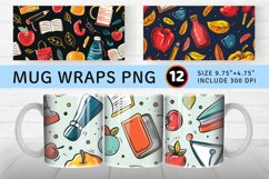 Back to School Mug wrap Sublimation Designs Product Image 1
