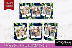 Eucalyptus Photo Mug Wrap PNG - Botanical Picture Frame Mug Product Image 1