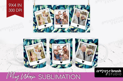 Eucalyptus Photo Mug Wrap PNG - Botanical Picture Frame Mug Product Image 1