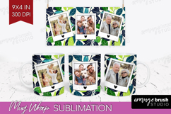 Eucalyptus Photo Mug Wrap PNG - Botanical Picture Frame Mug Product Image 1