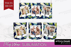 Eucalyptus Photo Mug Wrap PNG - Botanical Picture Frame Mug Product Image 1