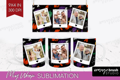 Halloween Photo Mug Wrap PNG - Brush Stroke Picture Frame Product Image 1